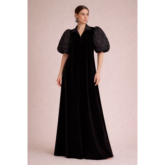 David Brown Dresses & Skirts - VTG David Brown Saks Fifth Ave Velvet Opera Maxi Gown Old Hollywood Couture L